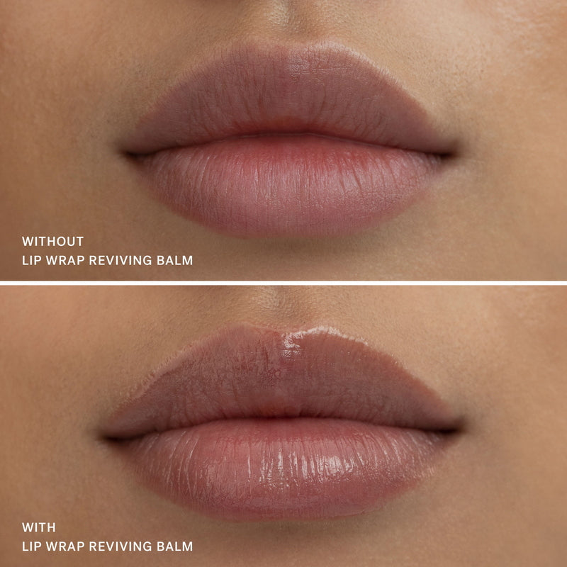 Ilia Beauty Lip Wrap Reviving Balm Before After