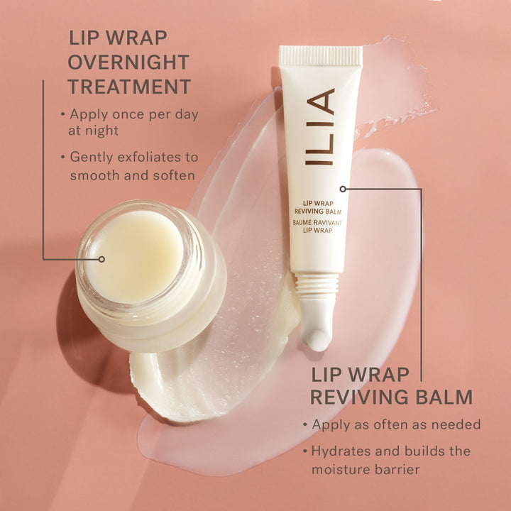 Ilia Beauty Lip Wrap Reviving Balm v Lip Wrap Overnight Treatment