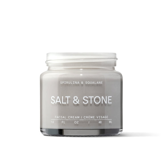 Spirulina & Squalane Facial Cream open jar