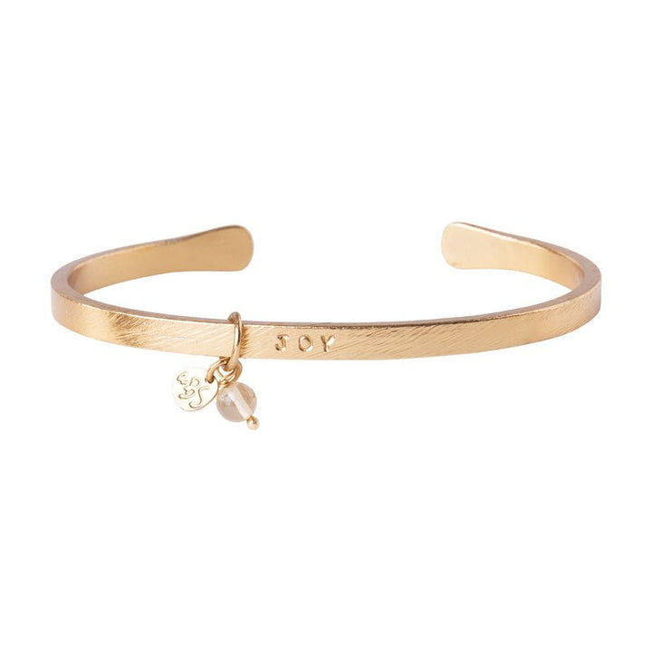 Pure Citrine Gold Plated Bracelet