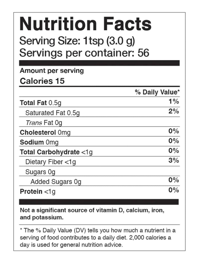 Anima Mundi Heirloom Cacao Powder - Nährwertangaben