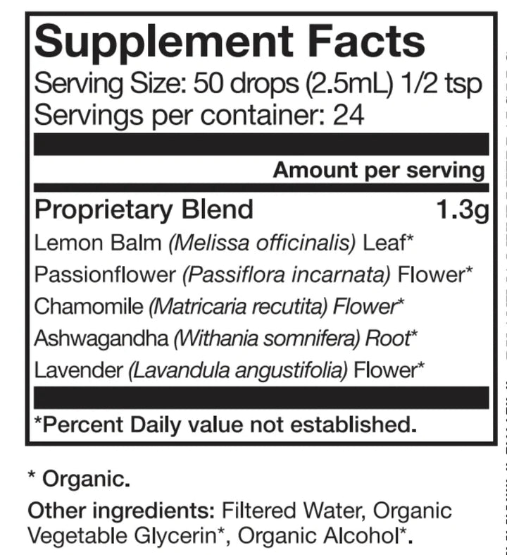 Relax Tonic: Nervous System Support  - Facts