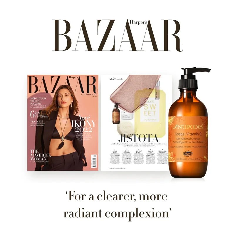 Gospel Vitamin C Skin Glow Gel Cleanser in Harper`s Bazaar