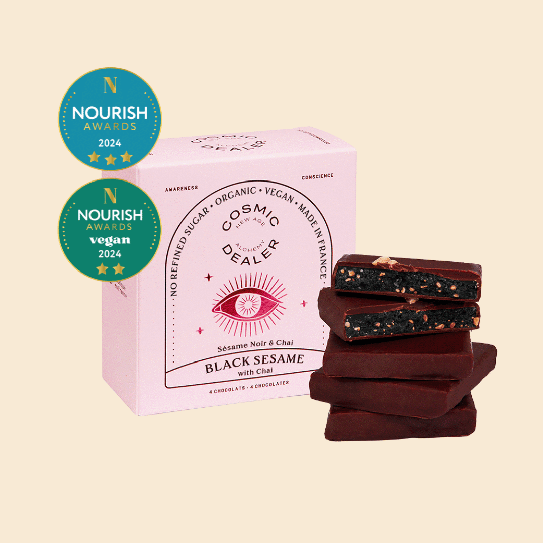 Box of 4 Chakra Chocolates - Black Sesame with Chai