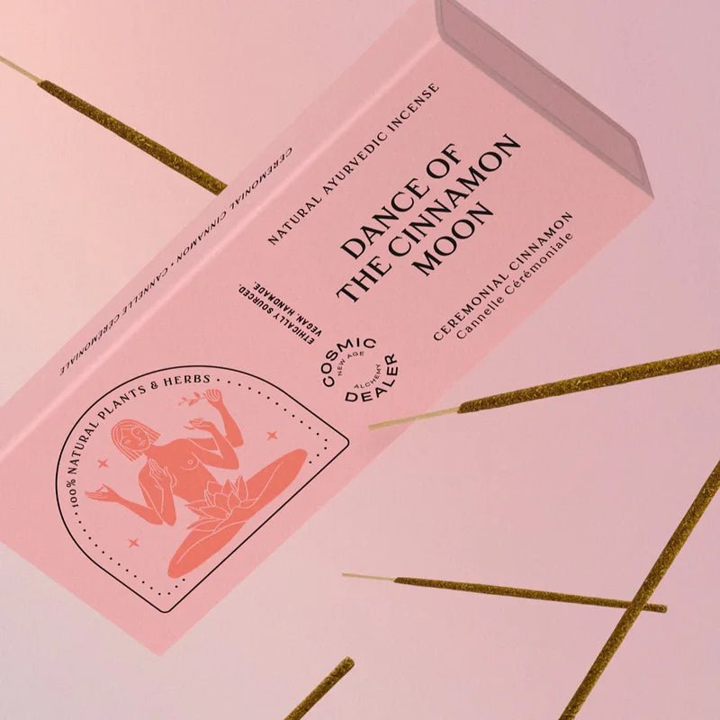 Cosmic Dealer Ayurvedic Incense: Dance Of The Cinnamon Moon Mood