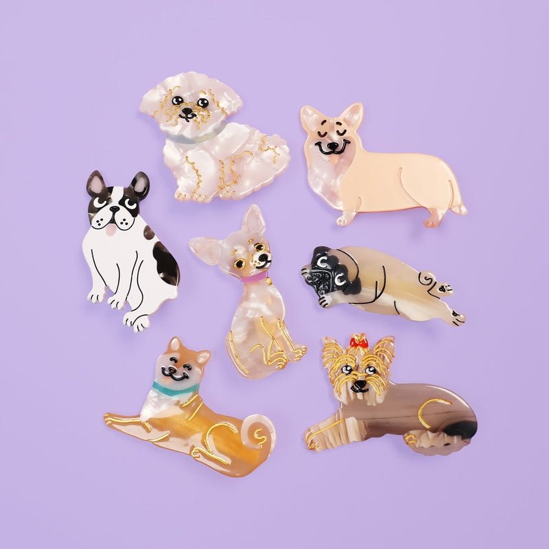 Bichon Hair Clip and friends
