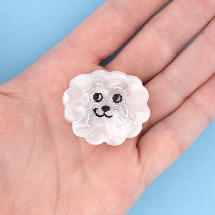 Bichon Mini Hair Claw - size