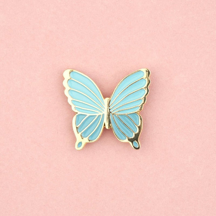 Coucou Suzette Butterfly Pin - Produktbild rosa Hintergrund