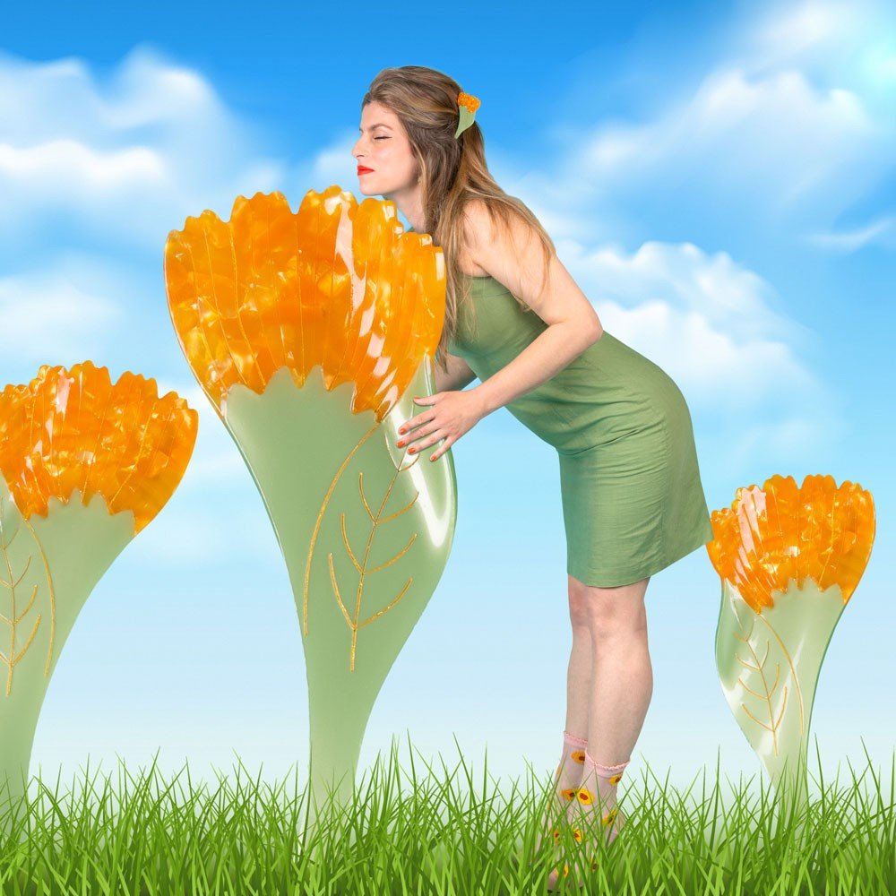 Coucou Suzette Calendula Hair Claw - Mood Blumenwiese