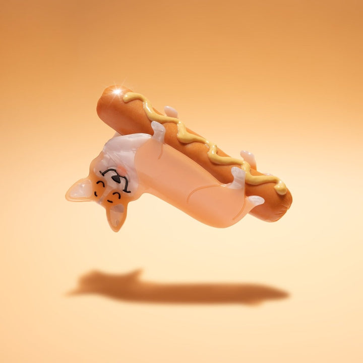 Coucou Suzette Corgi Hair Claw - Corgi Hotdog Mood