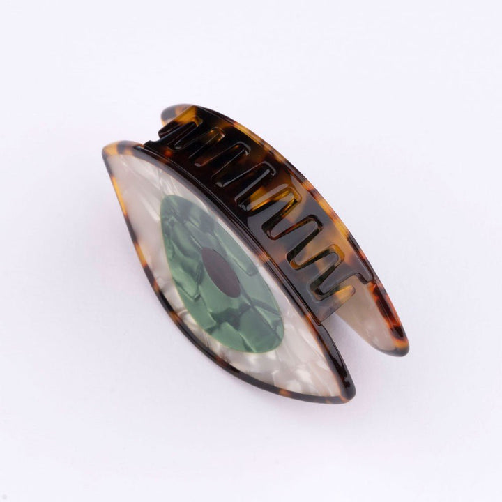 Coucou Suzette Eye Hair Claw – Green - Detail Klammer