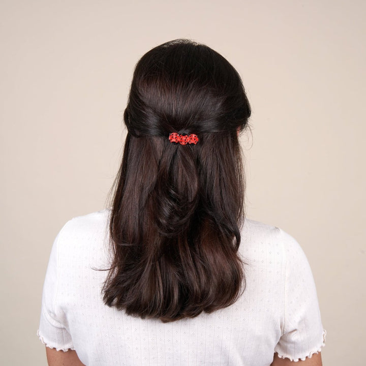 Coucou Suzette Ladybug Hair Clip - Model Tragebild