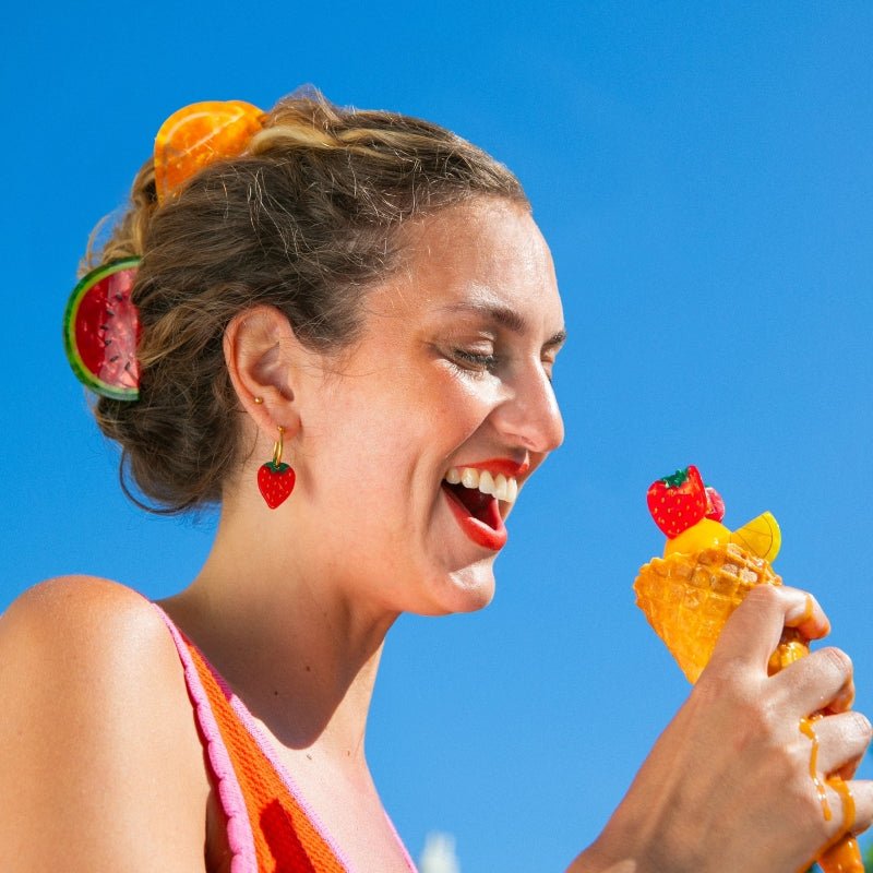 Coucou Suzette Lemon Hair Clip - Model Mood