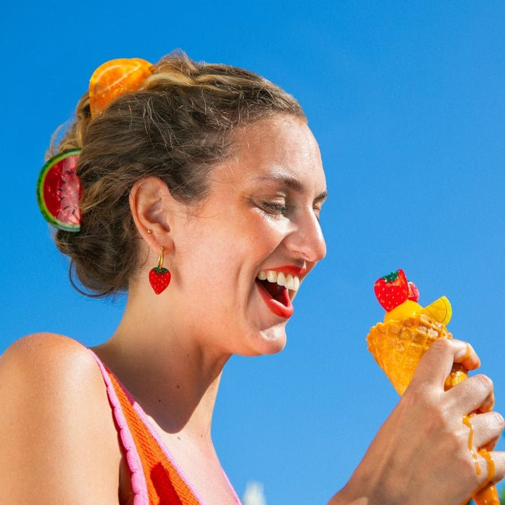 Coucou Suzette Lemon Hair Clip - Model Mood