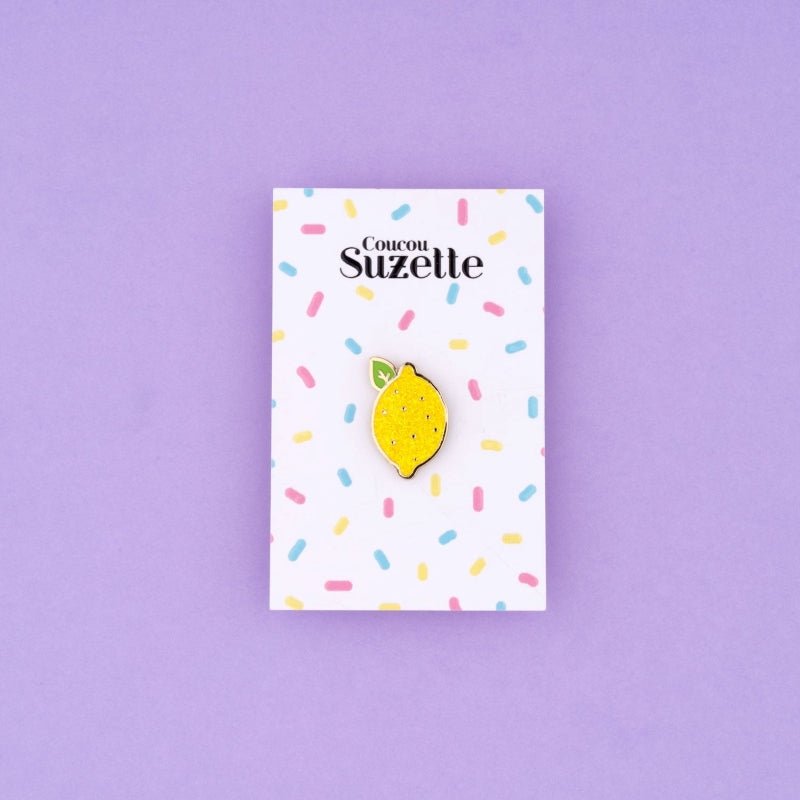Coucou Suzette Lemon Pin - Produkt mit Verpackung