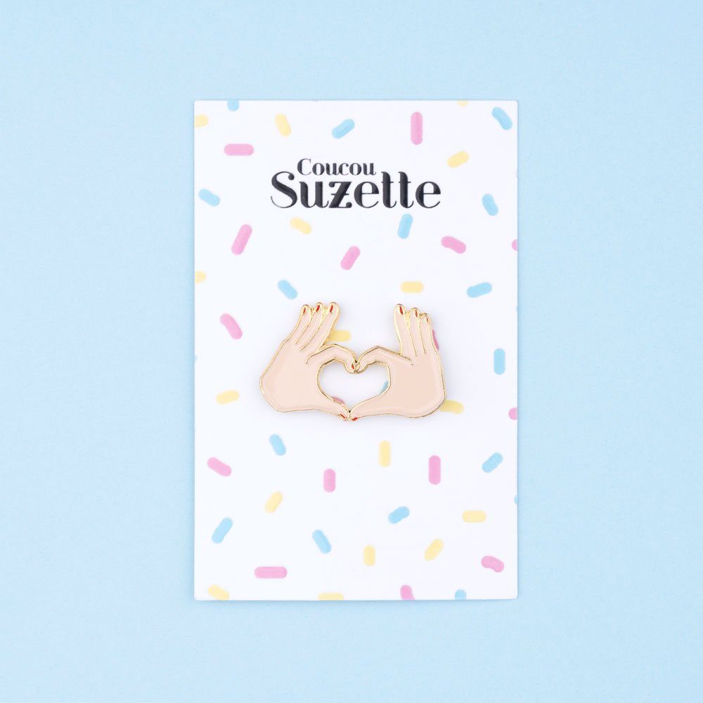 Coucou Suzette Love Pin White - Verpackung