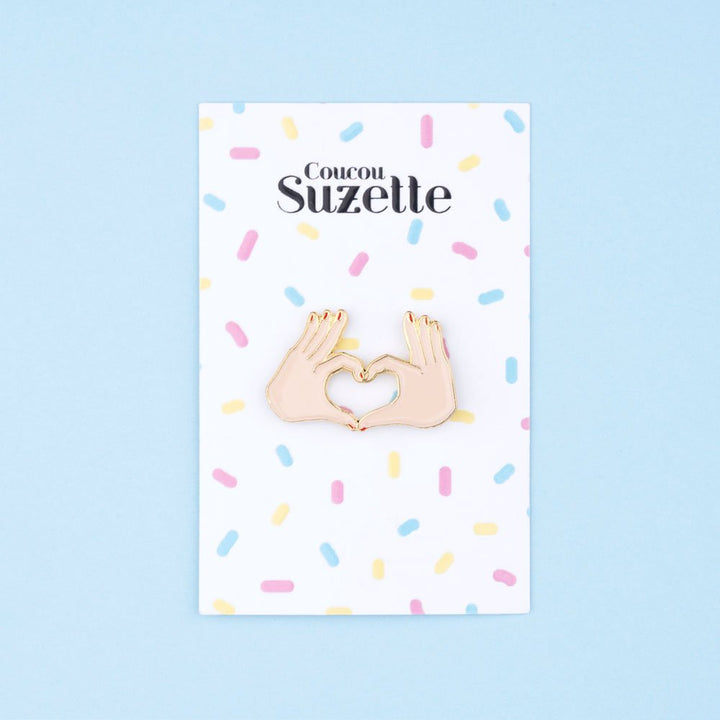 Coucou Suzette Love Pin White - Verpackung