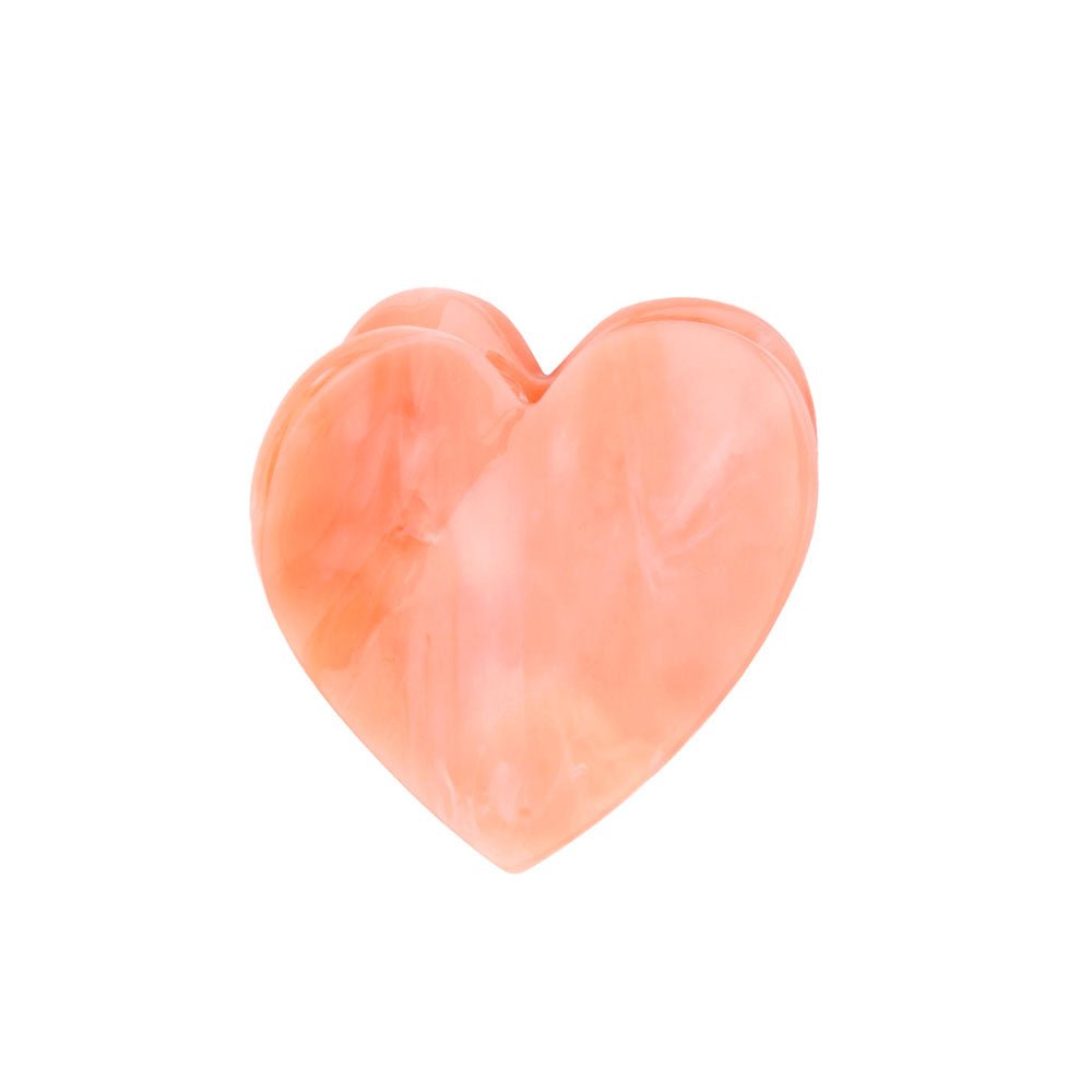 Coucou Suzette Pink Heart Mini Hair Claw - Freisteller