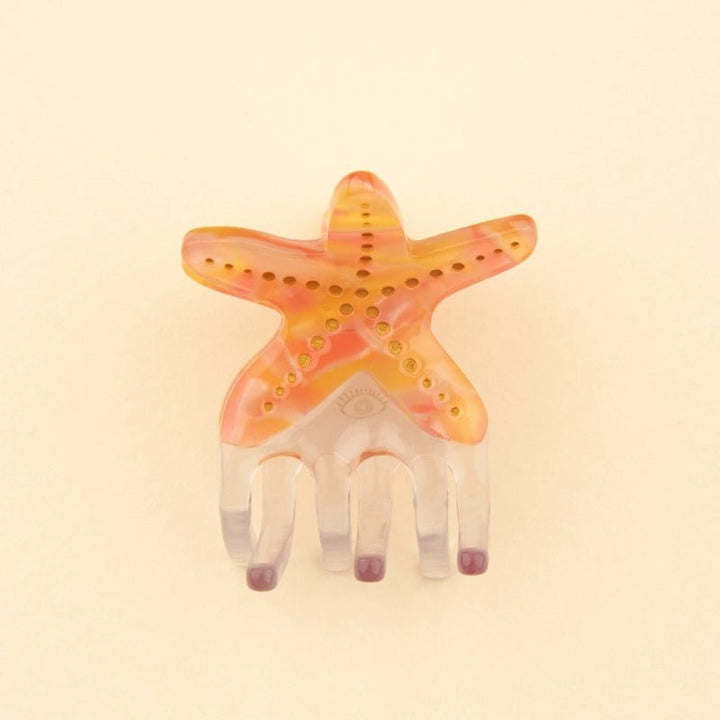 Coucou Suzette Starfish Mini Hair Claw - Produktbild cremefarbener Hintergrund