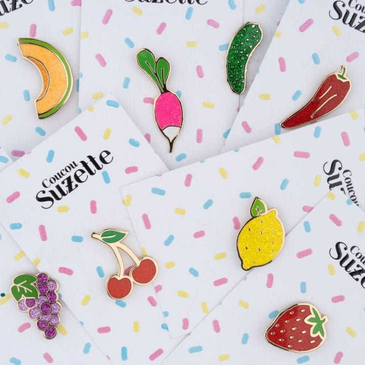 Coucou Suzette Strawberry Pin - Obst und Gemüse Pin Kollektion