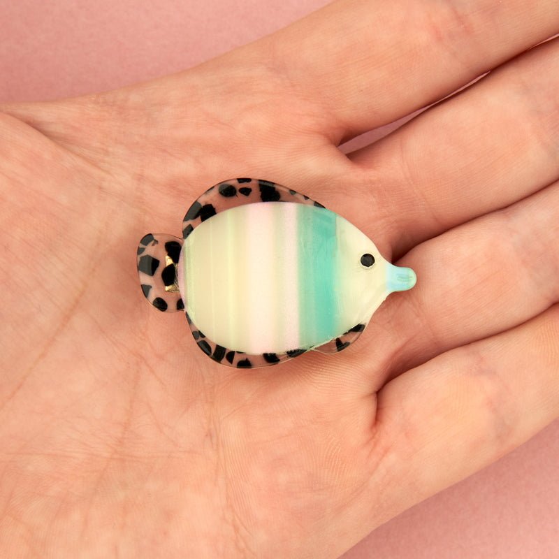 Tropical Fish Hair Clip - in hand