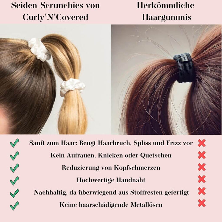 Bundle Mini Scrunchies Silk Weiß - Vorteile