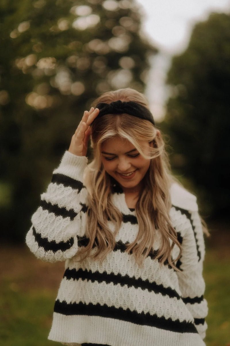 Haarreif Milla Schwarz Model 4