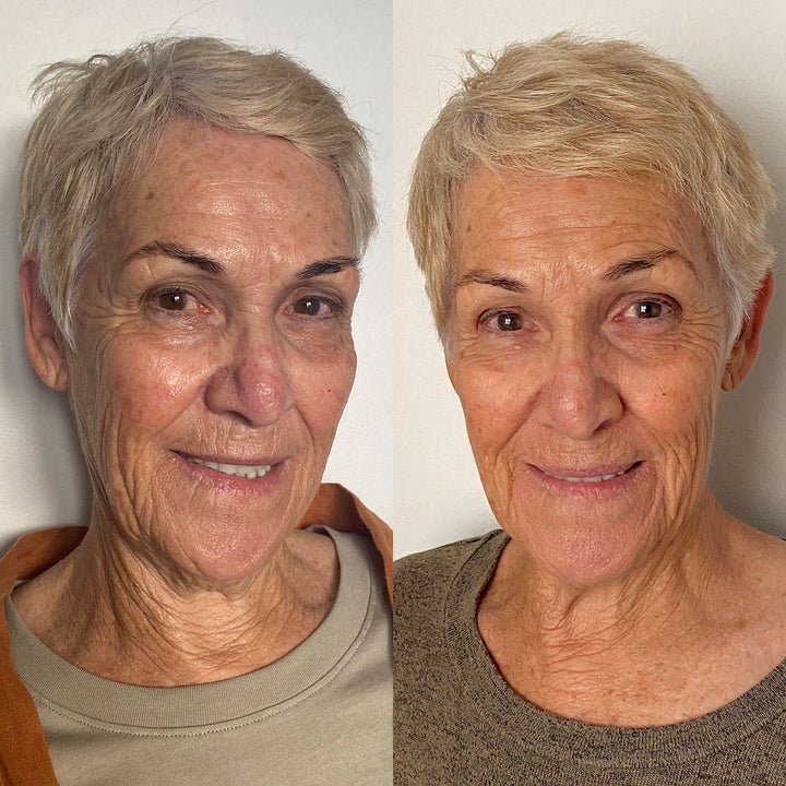 Eco By Sonya Face Tan Water - Before and After older woman
