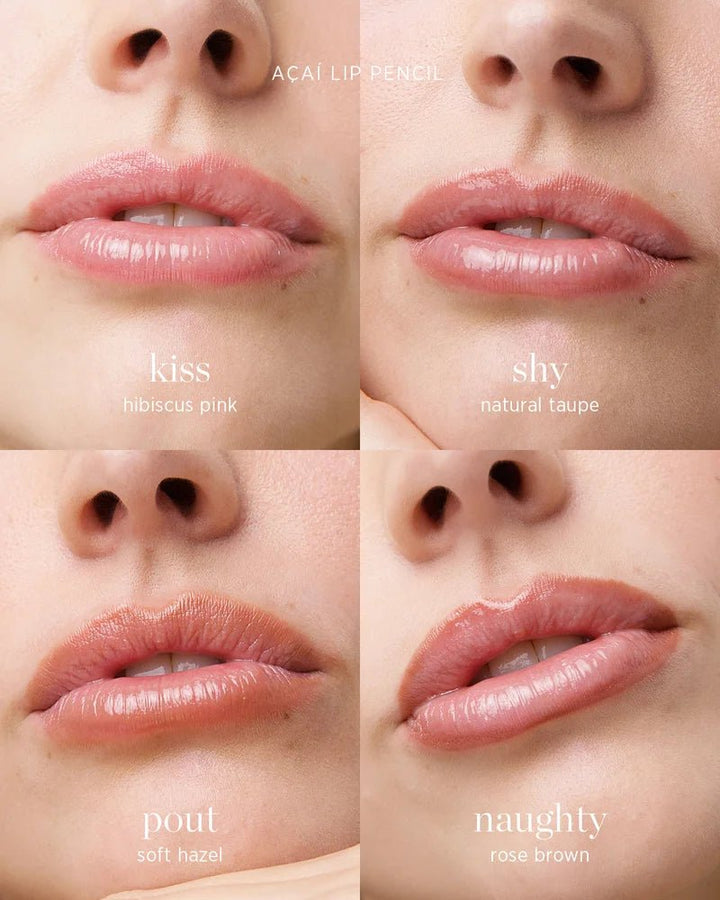 Acai Lip Pencil on lips 3