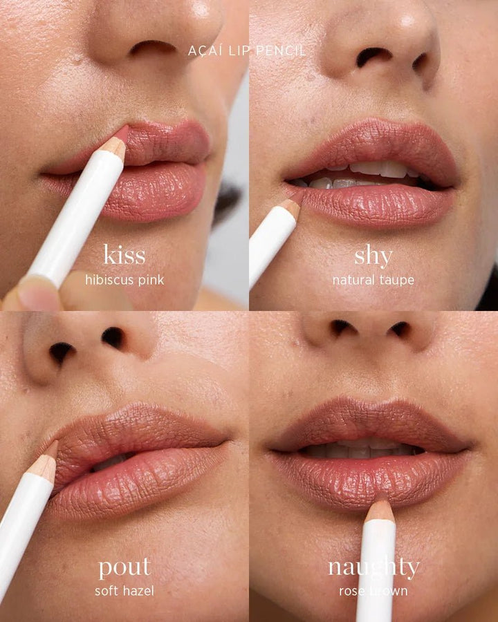 Acai Lip Pencil on lips 2