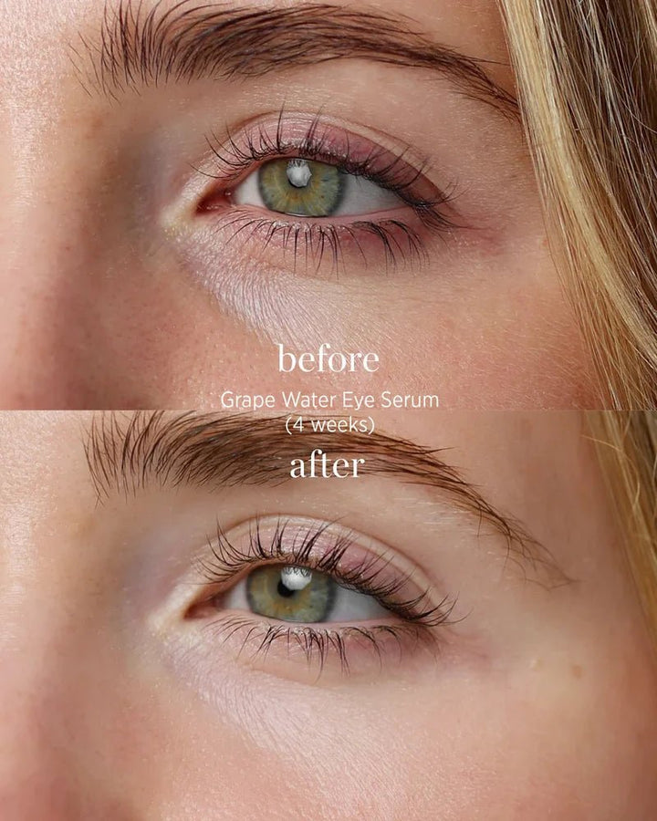 Ere Perez Grape Water Eye Serum - Model 1 Vorher und Nachher