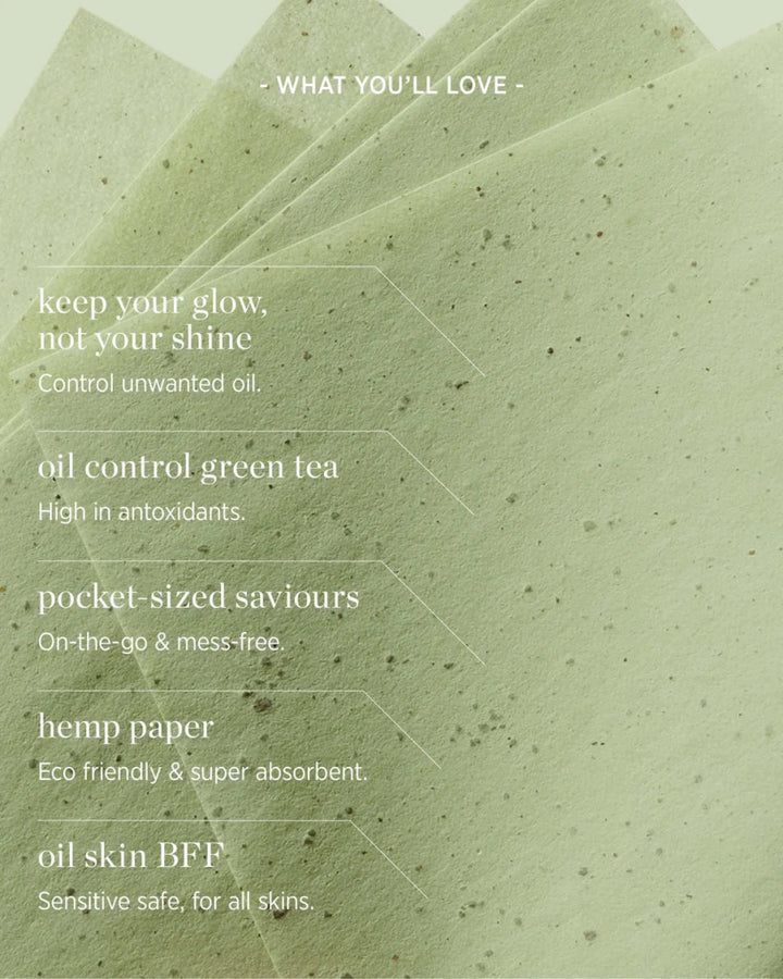 Green Tea Oil Control Paper - Blanda Beauty