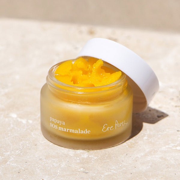 Ere Perez Papaya SOS Marmalade - open jar close up