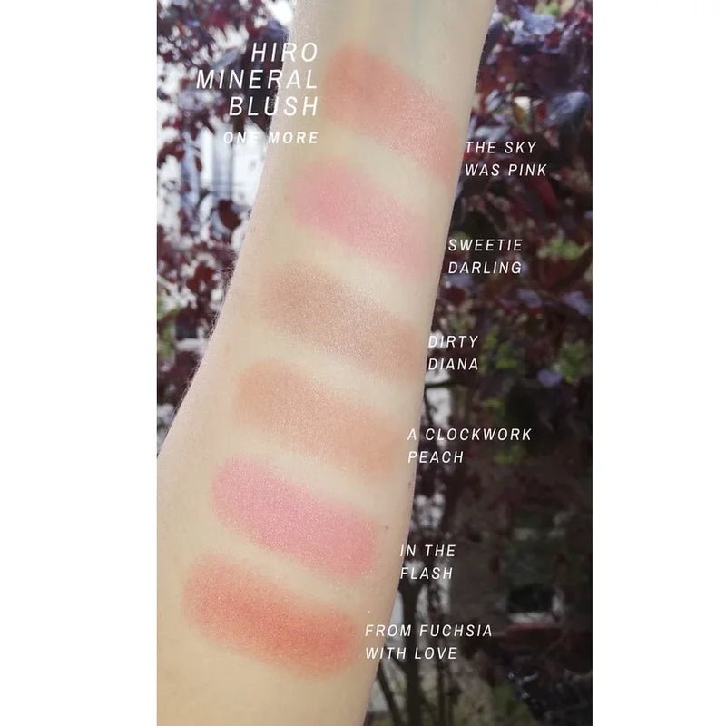 Hiro Mineral Blush Swatches