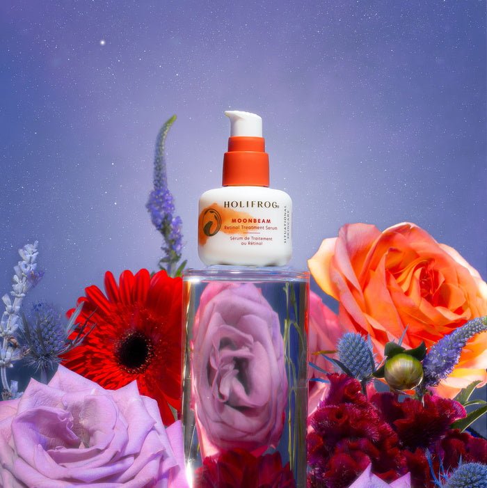 Holifrog Moonbeam Retinol Treatment Serum - Mood with flowers