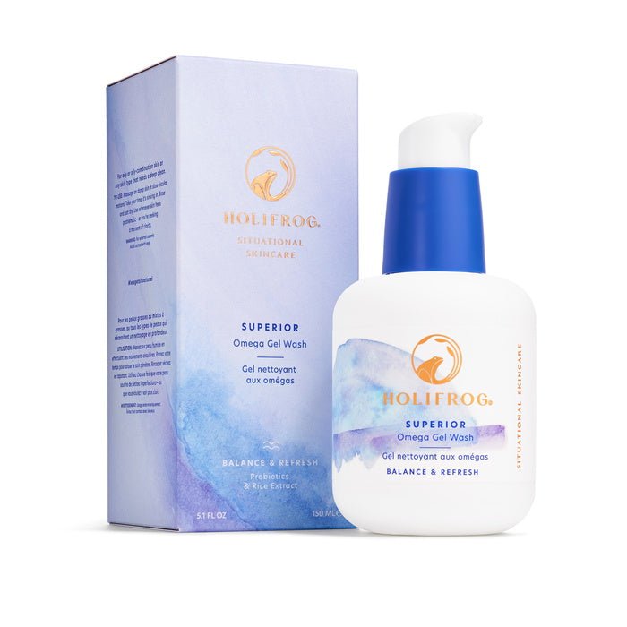 Holifrog Superior Omega Nutritive Gel Wash - packaging