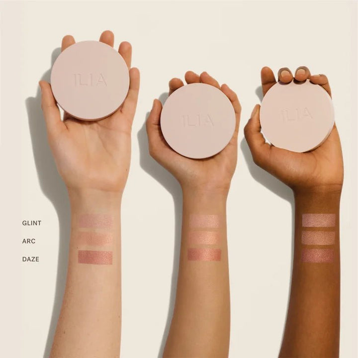 ILIA Beauty Lightshift Cream Highlighter - Alle Swatches
