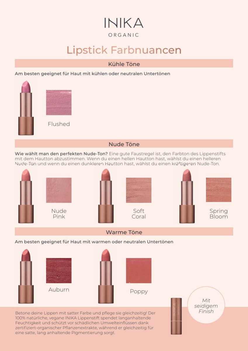 Inika Shadefinder Lipstick