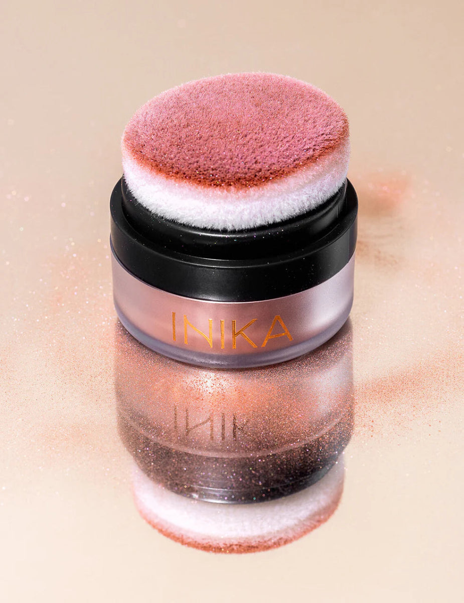 INIKA Organic Mineral Blush Puff Pot Rosy Glow - Mood
