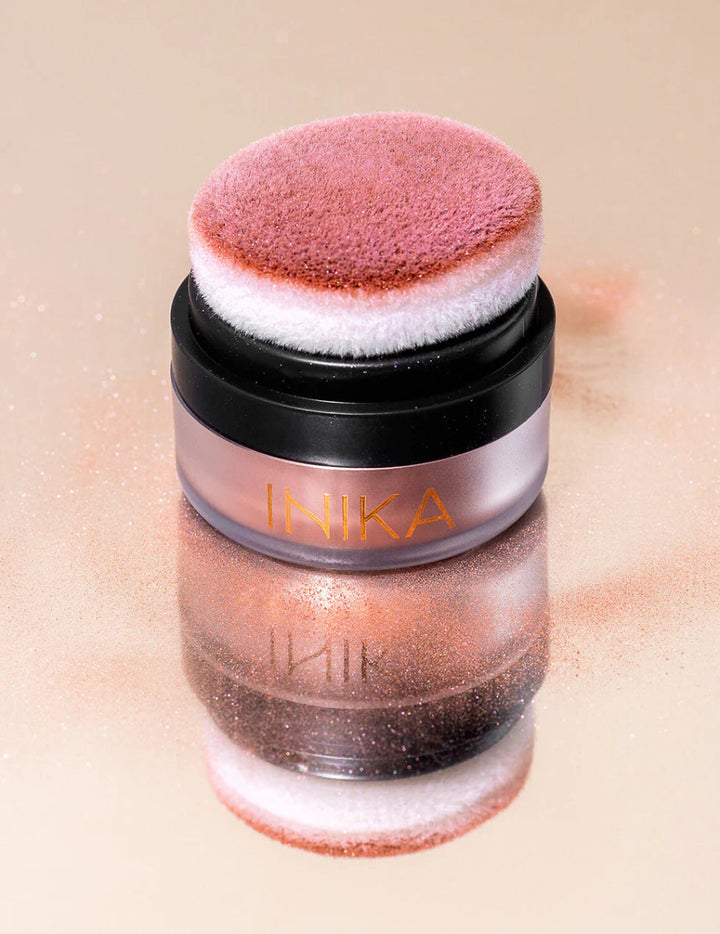 INIKA Organic Mineral Blush Puff Pot Rosy Glow - Mood