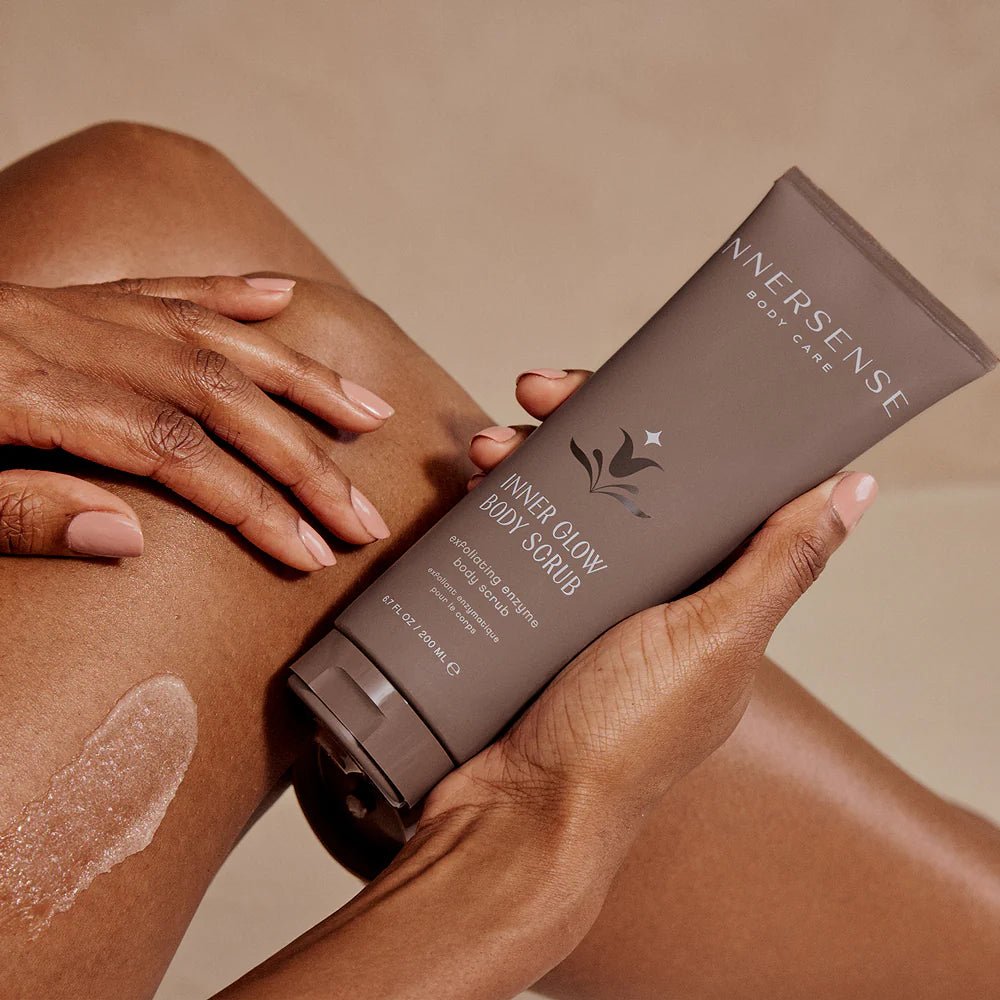Inner Glow Body Scrub on skin
