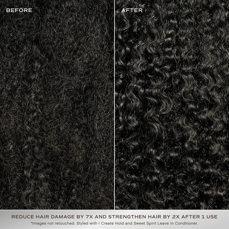 Innersense Repair Mask - Model lockiges Haar Close-up