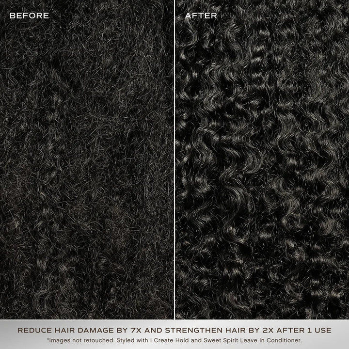 Innersense Repair Mask - Model lockiges Haar Close-up