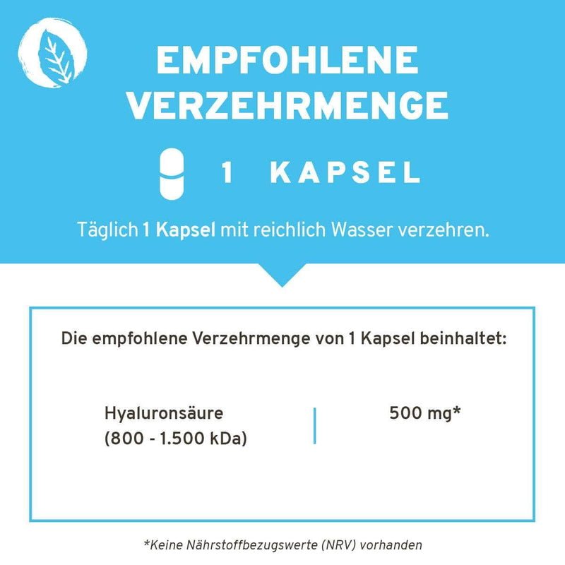 Innonature Hyaluron Kapseln - Verzehrmenge