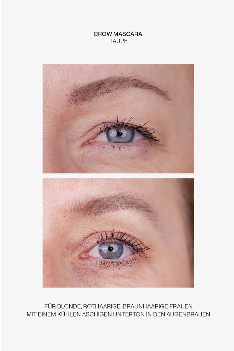 Jacks Beauty Line Brow Mascara - Taupe Vorher und Nachher