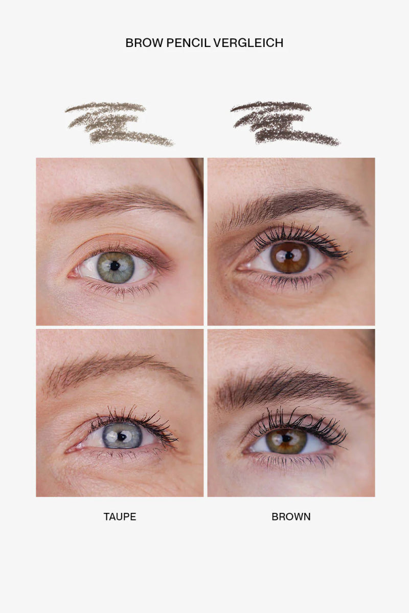 Jacks Beauty Line Eyebrow Pencil - Vergleich Taupe und Brown