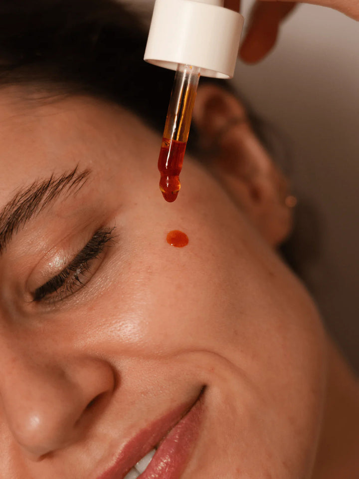 Concentrated Sun Serum on skin