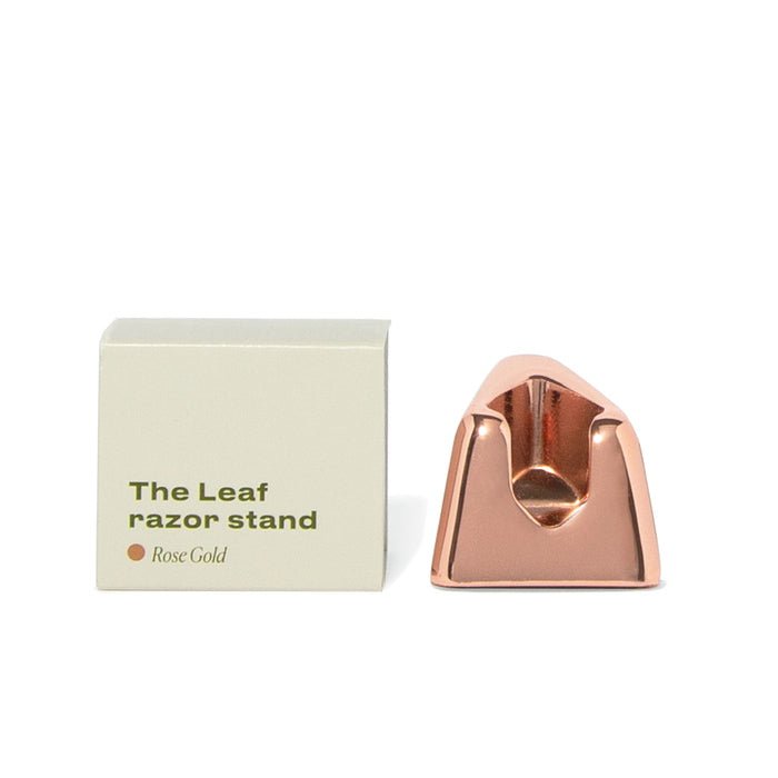The Leaf Razor Rose Gold Stand