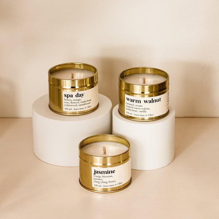 Jasmine Botanische Duftkerze alle drei Düfte klein