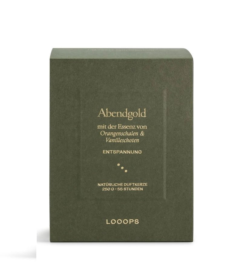 Abendgold Duftkerze Limitierte Winteredition Verpackung
